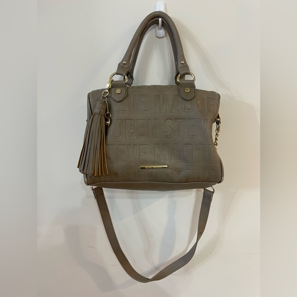 Steve Madden brown/tan big shoulder/crossbody bag